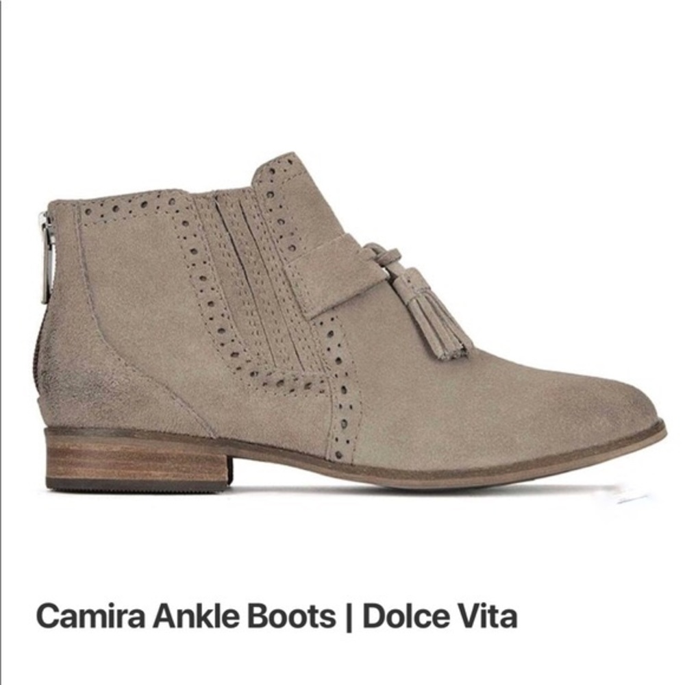 Dolce Vida Camira Suede tassel Ankle booties